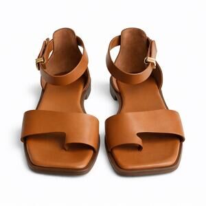 Franco Sarto Cogniac Leather Sandals EUC 8.5